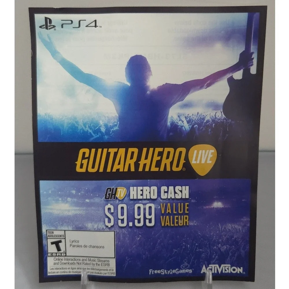 Guitar Hero‎ Live - PlayStation 4 (PS4) - Complete in Box (CIB) Game - Tested